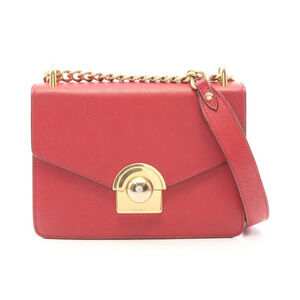 Prada Shoulder Bag Saffiano Leather Red